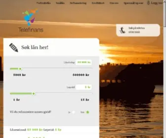Telefinans.no(Vi finner det lånetilbudet som passer deg best) Screenshot