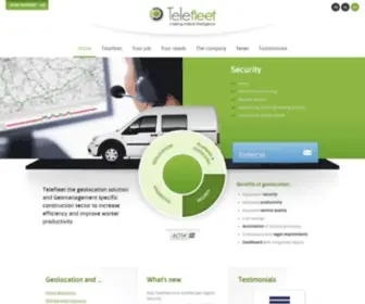 Telefleet.com(Geolocation solution for vehicles and field personnel) Screenshot