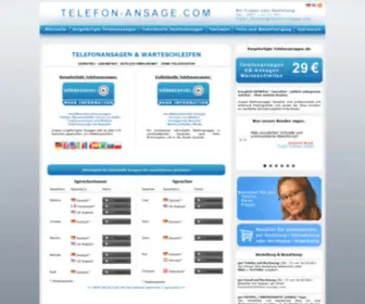 Telefon-Ansage.com(Telefon Ansage) Screenshot