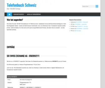 Telefon-Kontakte.ch(Hier finden Sie zu über 100.000 Firmen die Anschrift der Telefoninhaber. Kostenlos und schnell) Screenshot