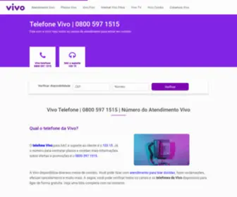 Telefonevivo.com.br(Telefone Vivo) Screenshot