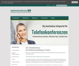 Telefonkonferenz.info(Telefonkonferenzen, Anbieter-Infos, Tipps & Tricks) Screenshot