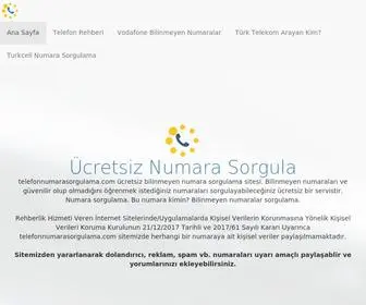 Telefonnumarasorgulama.com(Bilinmeyen Telefon Numara Sorgulama) Screenshot