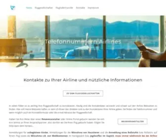 Telefonnummer-Airlines.de(Telefonnummern Airlines) Screenshot