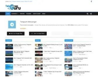 TelegramGuru.com(Channels, Groups, Stickers & More) Screenshot