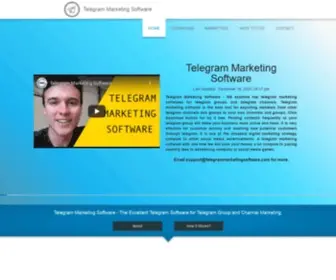 Telegrammarketingsoftware.com(Telegram Marketing Software) Screenshot