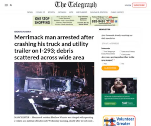 Telegraph-NH.com(News, Sports, Jobs) Screenshot