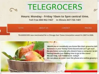 Telegrocers.com(TELEGROCERS We make ordering grocers over the phone easy) Screenshot
