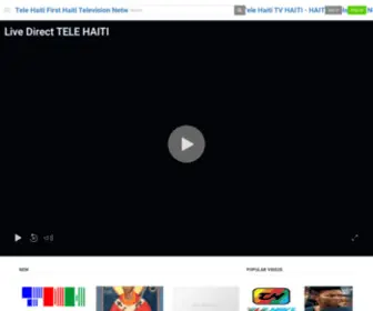 Telehaiti.com(TeleHaiti Tele Haiti First TV Network TNH Haiti News Tele Haiti Natinale telehaiti) Screenshot