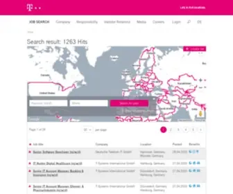 Telekom.jobs(Let's create the digital world of tomorrow) Screenshot