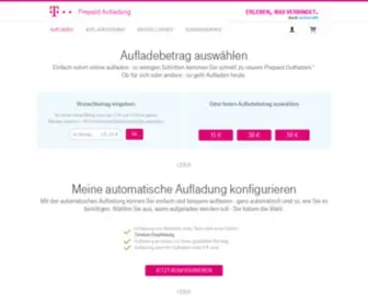 Telekomaufladen.de(Telekom Prepaid Aufladung) Screenshot