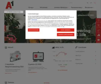 Telekomaustria.com(A1 Telekom Austria Group) Screenshot