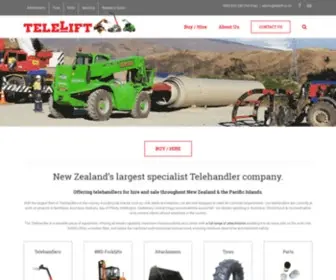 Telelift.co.nz(Telehandler Hire & Sales) Screenshot