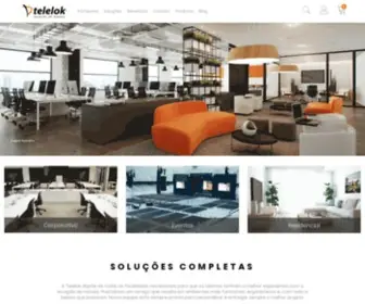 Telelok.com.br(Aluguel de móveis para escritório e eventos) Screenshot