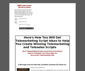 Telemarketing-Scripts.com(Telemarketing Scripts) Screenshot