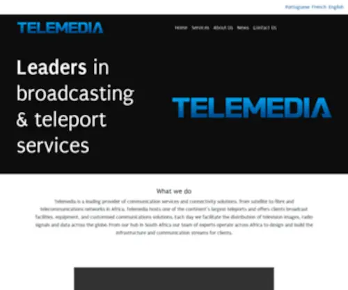 Telemedia.co.za(Broadcasting & Teleport Services) Screenshot