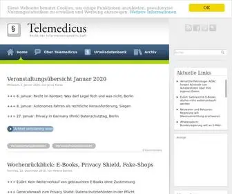 Telemedicus.info(Recht der Informationsgesellschaft) Screenshot