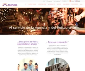 Telemesa.es(Reserva de restaurantes para grupos y marketing online para restaurante) Screenshot