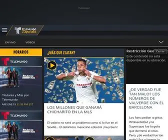 Telemundodeportes.com(Partidos en vivo y las últimas noticias de fútbol y deportes en español) Screenshot