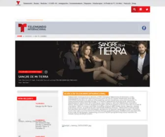 Telemundointernational.com(Telemundo Internacional) Screenshot