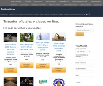 Teleoposiciones.es(Teleoposiciones temarios oficiales y clases on line) Screenshot