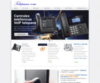 Telepana.com(Centrales telefonicas VoIP telepana programacion servicio venta) Screenshot