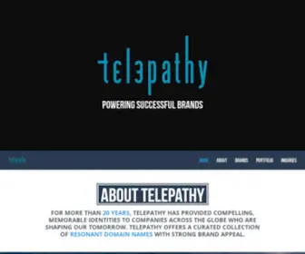 Telepathy.com(Powering Successful Brands) Screenshot