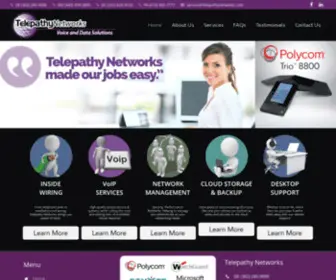 Telepathynetworks.com(Telepathy Networks Voice and Data Solutions) Screenshot