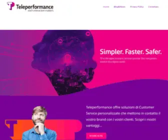 Teleperformanceitalia.it(Blog ufficiale di Teleperformance Italia) Screenshot