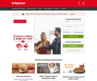Telepizza.cl(Tu pizza a domicilio por Internet) Screenshot