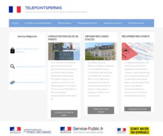 Telepointspermis.fr(TELEPOINTS) Screenshot