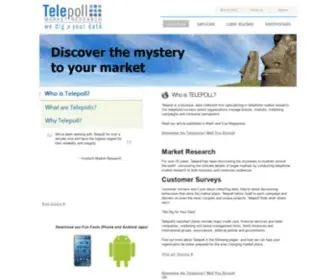 Telepoll.net(Telephone Market Research) Screenshot