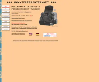 Teleprinter.net(DF3OE'S TELEPRINTER MUSEUM) Screenshot