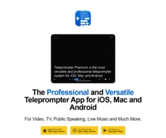 Teleprompterpremium.com(Teleprompter Premium for iOS and Android) Screenshot