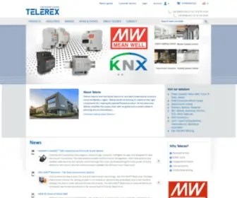 Telerex-Europe.com(Power, Connector, Embedded, Thermal & EMC) Screenshot