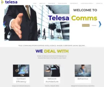 Telesacomms.co.za(TMS solutions are most often used to identify when a call) Screenshot