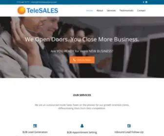 Telesalesatlanta.com(Telemarketing and Answering Services in Atlanta) Screenshot