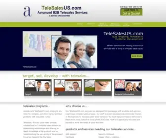 Telesalesus.com(Advanced B2B Telesales Services) Screenshot