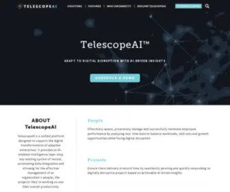 Telescopeai.com(Digital Transformation Platform for Adaptive Enterprises) Screenshot