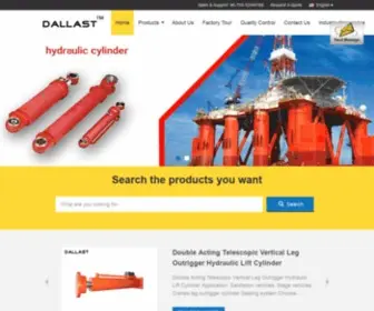 Telescopichydraulicram.com(Quality Telescopic Hydraulic Ram & Single Acting Hydraulic Ram Manufacturer) Screenshot