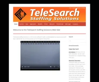 Telesearch.com(Telesearch Staffing Solutions) Screenshot