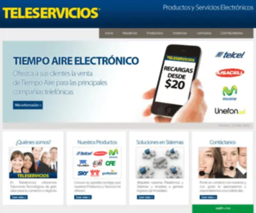 Teleservicios.com.mx(Telefonía) Screenshot