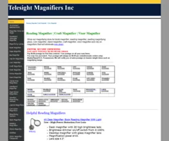 Telesightmagnifiers.com(Reading Magnifier) Screenshot