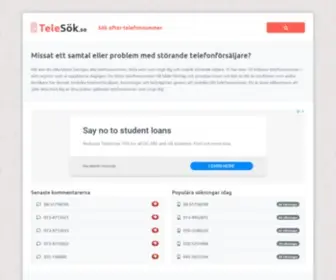 Telesok.se(Telefonnummer för säljare och företag) Screenshot