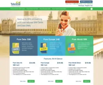 Telestial.com(International SIM Cards) Screenshot