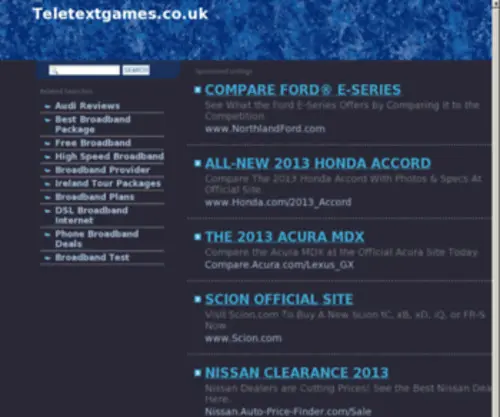 Teletextgames.co.uk(Teletextgames) Screenshot