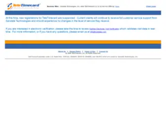 Teletimecard.com(Timecard reporting) Screenshot