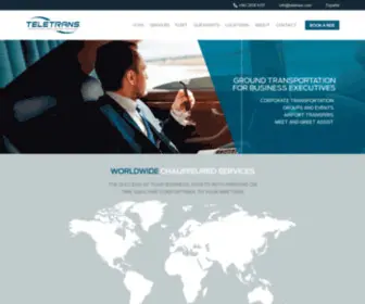 Teletrans.com(Executive Transportation) Screenshot