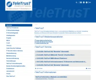 Teletrust.de(Teletrust) Screenshot