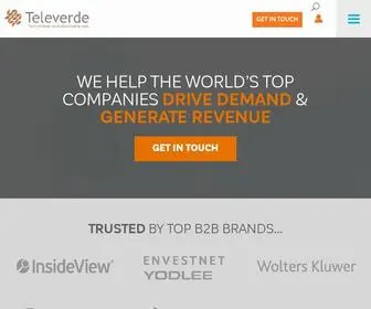 Televerde.com(Revenue Growth Solutions For B2B Companies) Screenshot